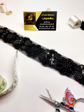 نوار طرح گل منجوقدوزی (کد _ 3)