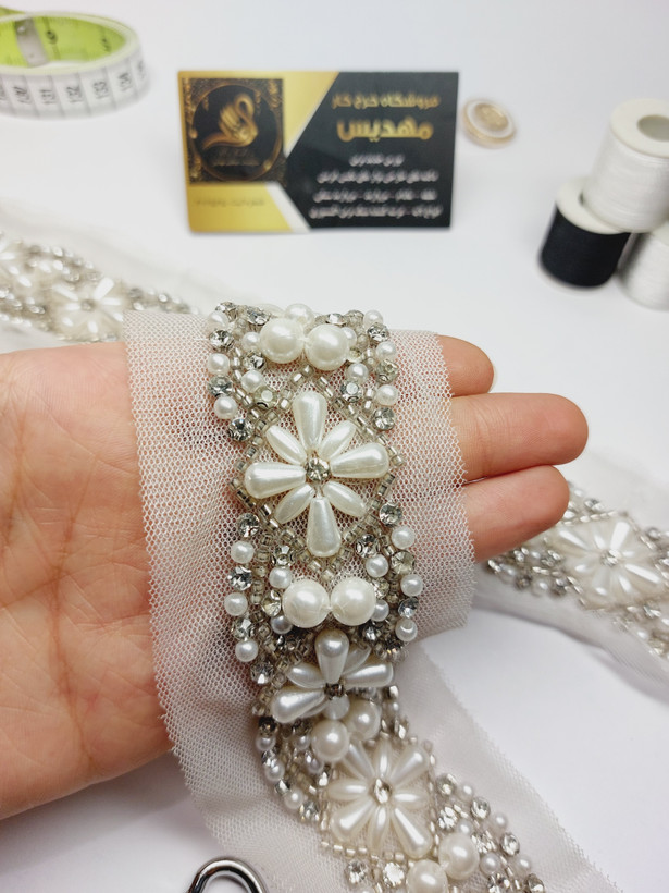 نوار مرواریدی منجوقدوزی (کد _ ۱۰)