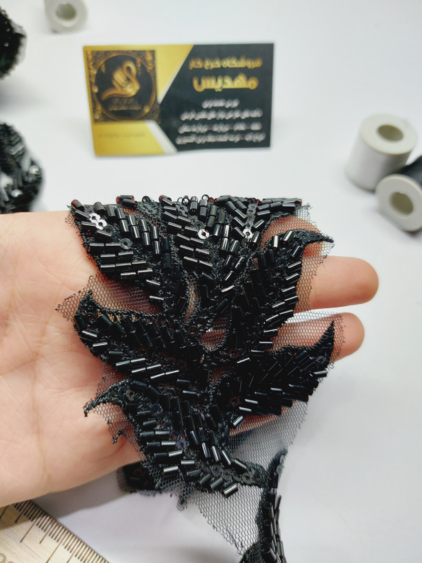 نوار منجوقدوزی طرح برگ(کد _ 57)