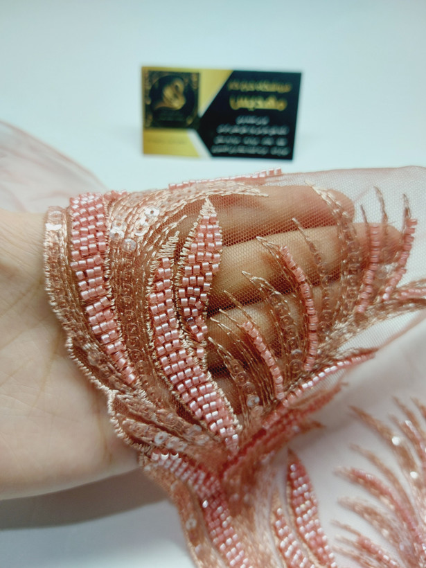 نوار منجوقدوزی صورتی (کد _ 70)