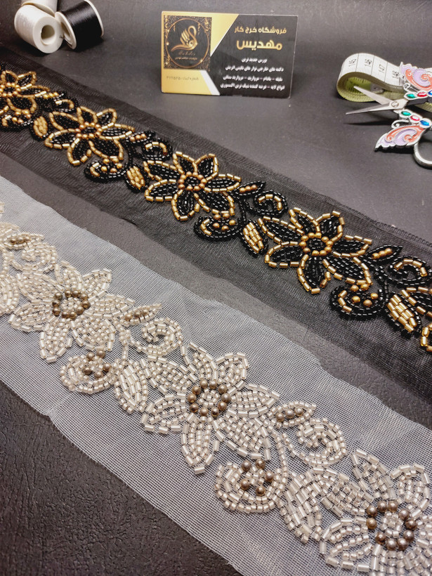 نوار منجوقدوزی طرح گل(کد _ 72)